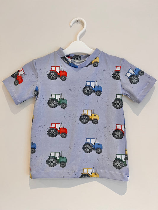 NEW - Tractor print T-Shirt (Blue)