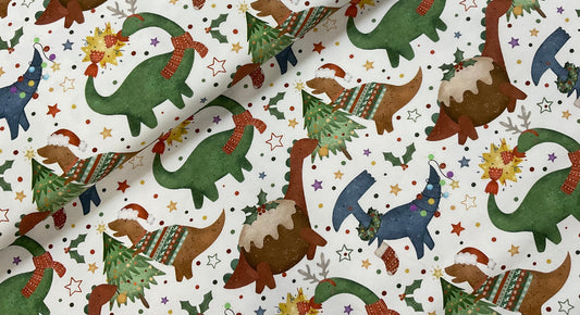 christmas dinosaur Print Leggings