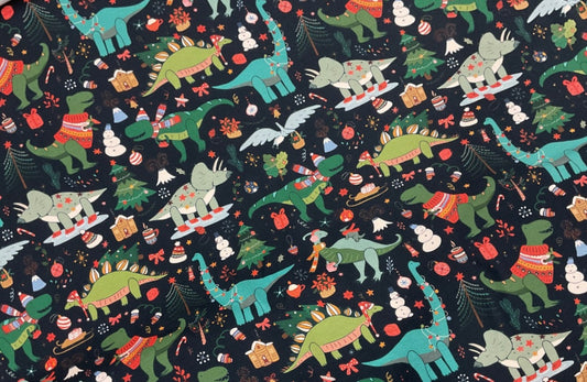 Christmas Dinosaur Print Leggings